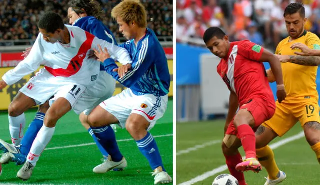 Perú enfrentó a Australia en el Mundial Rusia 2018. Foto: composición/ EFE y AFP