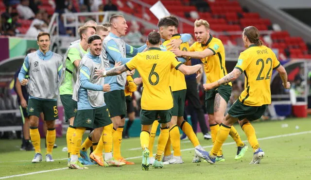 Australia venció a Emiratos Árabes Unidos el último martes 7 de junio. Foto: Twitter @Socceroos.
