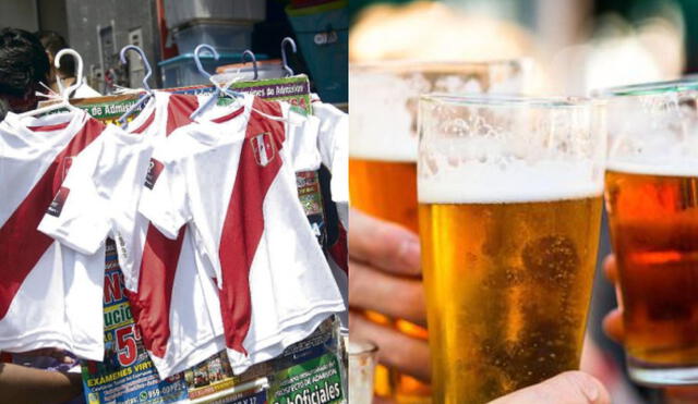 Linio.com estima que los fanáticos de la Bicolor comprarán camisetas y cerveza para el repechaje rumbo a Qatar 2022. Foto: EFE/ composición LR