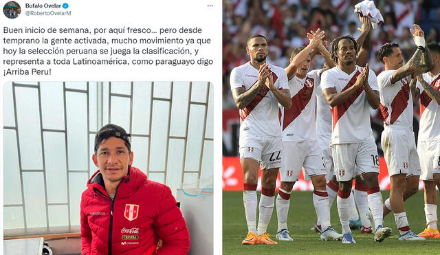 Mensajes de aliento recibe la selección peruana. Foto: composición/ AFP/ Roberto Ovelar