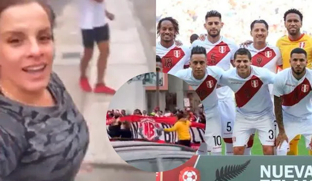 Alejandra Baigorria demostró su apoyo a la selección peruana. Foto: composición Alejandra Baigorria, Selección peruana/Instagram.