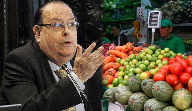 Julio Velarde, presidente del BCRP, señaló que la mayor preocupación está en el alza de precios de alimentos, que afecta a los más pobres. Composición: LR