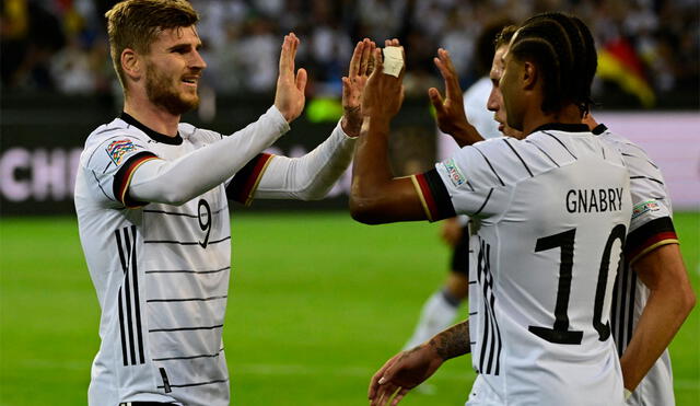 Timo Werner fue el gran héroe de Alemania con un doblete. Foto: AFP