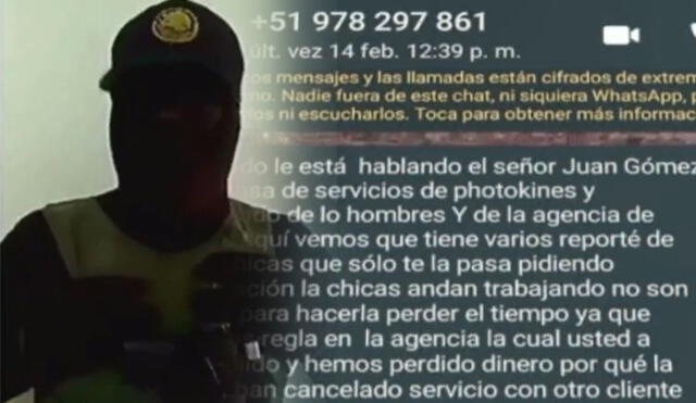 Investigación de la PNP logró la captura de dos presuntos implicados en esta red de extorsión. Foto: captura de Latina Noticias