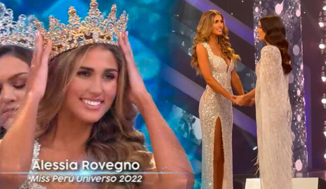 Alessia Rovegno ganó el concurso de Miss Perú 2022 y así lo celebró. Foto: captura/América TV/Miss Perú