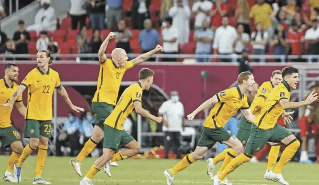 La selección de Australia clasificó al Mundial Qatar 2022. Foto: AFP