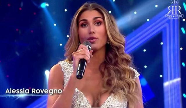 Alessia Rovegno se coronó como la Miss Perú 2022. Foto: captura América TV