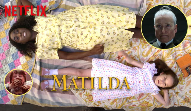 Matilda, Tronchatoro y Señorita Miel se renuevan en "Matilda, de Roald Dahl: el musical", el remake de Netflix del clásico de los 90. Foto: composición/ captura de Netflix