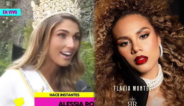 Alessia Rovegno y Flavia Montes compitieron en el Miss Perú 2022. Foto: captura Willax TV / Instagram