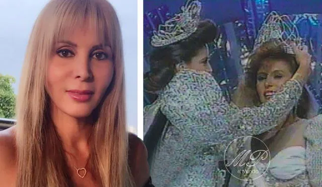 Eliana Martínez Márquez fue coronada Miss Perú el 20 de abril de 1991. Foto: composición/ Facebook