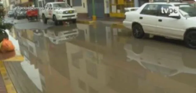 Fuerte aniego fue reportado en horas de la mañana. Foto: captura de TV Perú