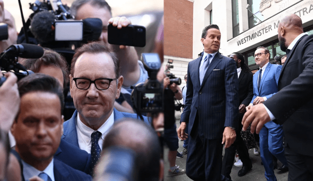 Kevin Spacey llegó a un tribunal de Londres para comparecer por cargos en su contra. Foto: difusión