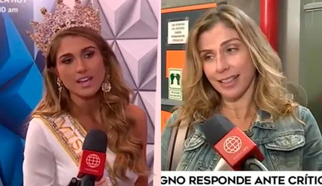Bárbara Cayo consultó con Alessia Rovegno si estaba segura de participar en Miss Perú. Foto: captura América TV.