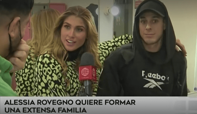 Alessia Rovegno revela que quiere formar una extensa familia junto a Hugo García. Foto: captura de América TV