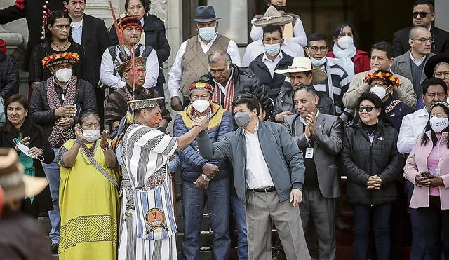 Declaración. En Palacio de Gobierno, Castillo afirmó ayer que irá a todas las citaciones. Foto: difusión