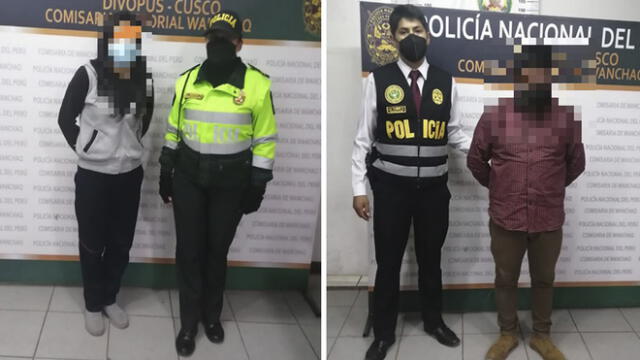 Cusco. Detenidos serían procesados por delito de trata de personas. Foto: PNP