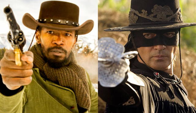 Jamie Foxx y Antonio Banderas están interesados en regresar a sus roles de Django y El Zorro en una películas crossover dirigida por Quentin Tarantino. Foto: composición/ The Weinstein Company / Sony Pictures
