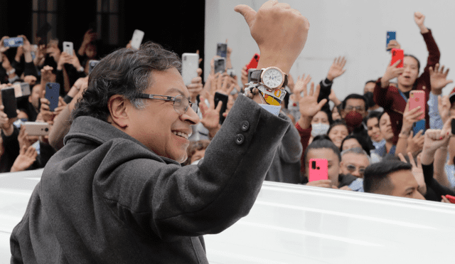 Gustavo Petro agradeció a sus votantes la victoria en las Elecciones de Colombia. Foto: EFE