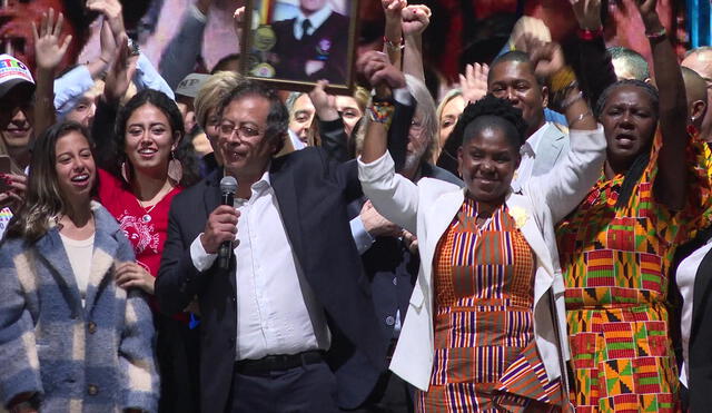Más de 11 millones de colombianos (50, 44%) votaron por Gustavo Petro y Francia Márquez como presidente y vicepresidenta de Colombia. Foto: AFP