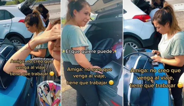 La viral escena compartida por la usuaria Mariana (@marvelta_) logró obtener miles de reproducciones y reacciones en poco tiempo. Foto: captura de TikTok