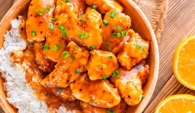 Conoce esta fácil y deliciosa receta del pollo a la naranja. Foto: CocinaHoy/Instagram