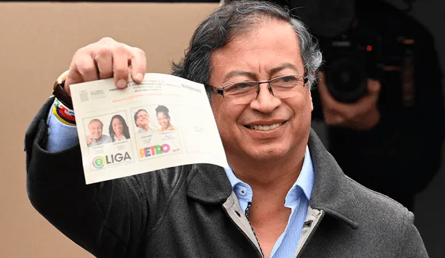 El domingo 19 se confirmó el inédito triunfo de Gustavo Petro como presidente de Colombia. Foto: AFP