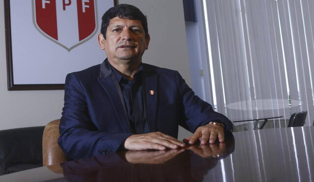 Agustín Lozano es el presidente de la Federación Peruana de Fútbol (FPF). Foto: La República-Eric Villalobos.