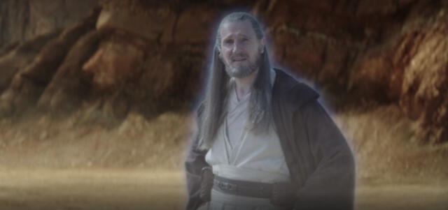 Liam Neeson regresa como Qui-Gin Jinn, el maestro de Obi-Wan. Foto: captura de Disney+