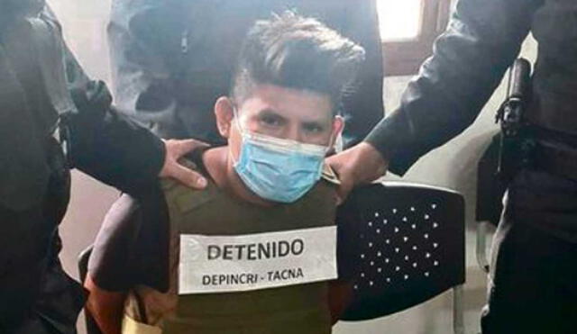 Santiago Paco Mamani fue capturado en noviembre del 2021. Sus familiares son acusados de cómplices. Foto: PNP