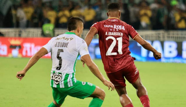Pijaos y Verdolagas se enfrentaron en el Atanasio por la primera final de la Liga BetPlay. Foto: Twitter/Deportes Tolima
