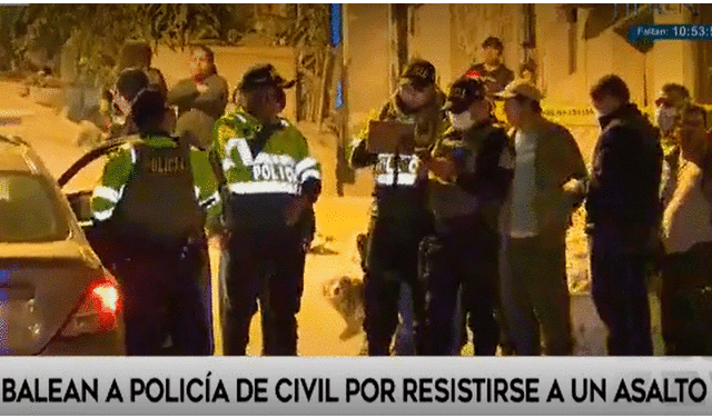 SJM: delincuente balea a mujer policía por resistirse al robo de su ...