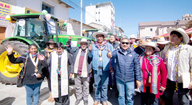 Cusco. Varias comunidades de Espinar ahora cuentan con tractores. Foto: Antapaccay