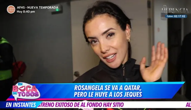 Rosángela no descartó enamorarse de un jeque durante su estadía en Qatar. Foto: América TV.