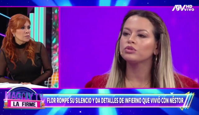 Durante “Magaly TV, la firme”, Flor Polo reveló que Néstor la amenazó en la puerta del colegio de sus hijos. Foto: ATV