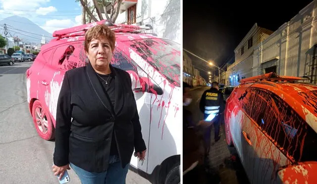 La excongresista Paredes denuncia atentado mientras se encontraba haciendo pintas para su candidatura. Foto: Equipo de campaña