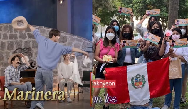 Fans de Perú y idols de k-pop se juntaron para cumplir retos en YouTube. Foto: composición/captura de YouTube.