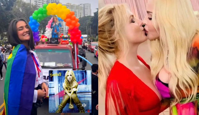 Merly Morello recibe 'la bendición' de Britney Spears en el Día del Orgullo. Foto: composición LR/ Merlymorello/Instagram/ Britneyspears/Instagram
