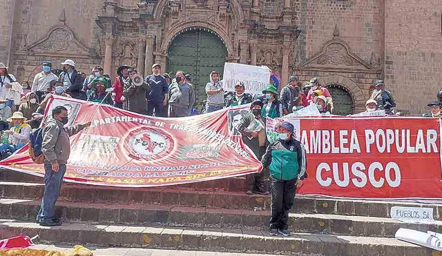 Latente. Protestas está en permanente evaluación en Cusco. Foto: La República