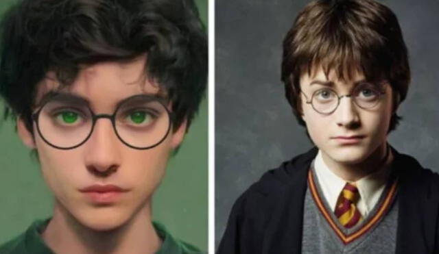 Fanáticos de "Harry Potter" compararon a los personajes de los libros y películas al usar una inteligencia artificial para retratarlos. Foto: Twitter