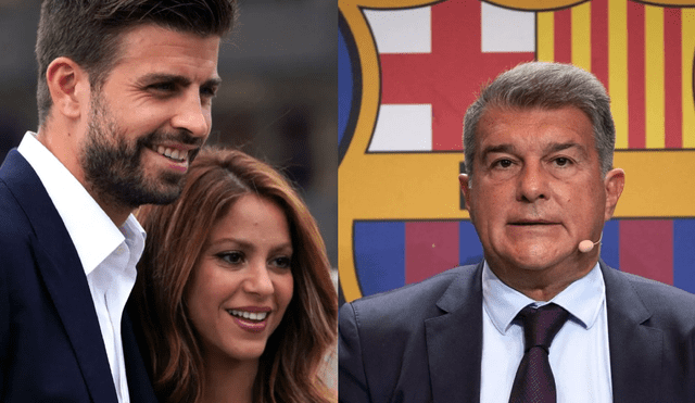 El presidente del FC Barcelona, Joan Laporta, habló sobre la separación entre Gerard Piqué y Shakira. Foto: composición/Instagram/FC Barcelona