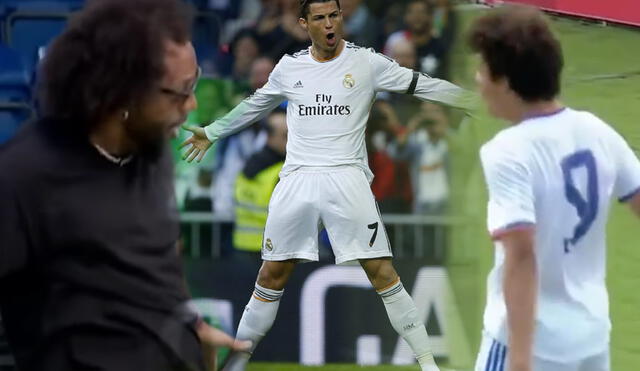 La celebración de Cristiano Ronaldo es imitada por diversos deportistas. Foto: composición LR/Instagram Cristiano Ronaldo/captura Liga Promises