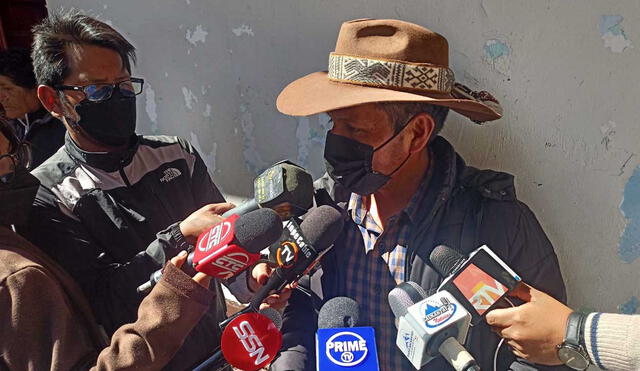 Walter Torres, secretario de la Federación Revolucionaria Tupac Amaru Cusco. Foto: URPI/Alexander Flores