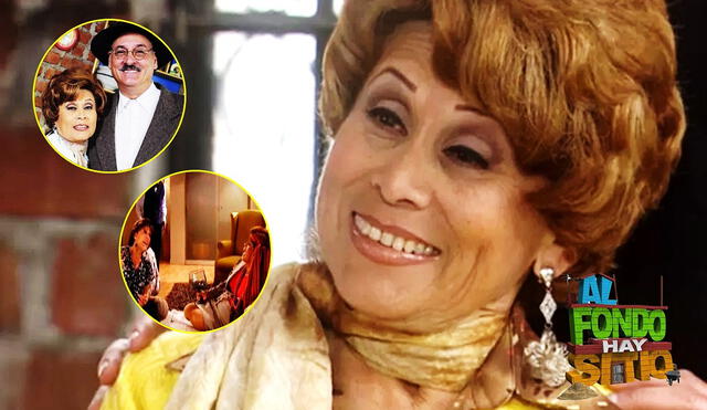 Doña Nelly, el personaje de Irma Maury en "Al fondo hay sitio", falleció luego de ganar un número de lotería. Foto: composición/América TV/difusión