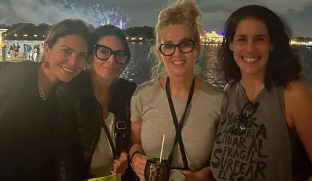 Rebeca Escribens no estuvo en el bloque de espectáculos de "América noticias" luego de viajar con sus amigas. Foto. Instagram