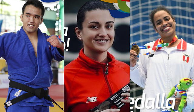 Daryl Yamamoto, Brianda Rivera y Ana Karina Méndez ganaron cada uno una medalla de oro en los Juegos Bolivarianos 2022. Composición de Twitter/IPD