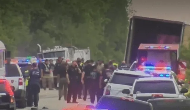 Fallecen migrantes al interior de un tráiler después de cruzar la frontera de México. Foto: captura Foro