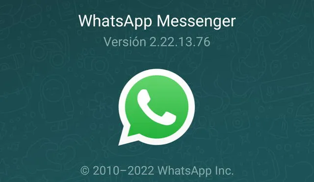 Para este proceso de WhatsApp no es necesario la instalación de algún servicio extra. Foto: captura de app de mensajería