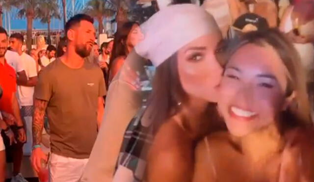 Paula Manzanal se lució con Lionel Messi en Ibiza. Foto: captura/Instagram