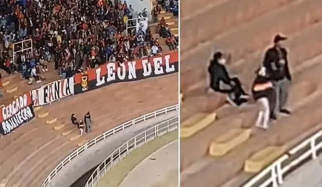 Momento fue captado en el estadio de la UNSA en Arequipa. Foto: captura FANIA/ Facebook