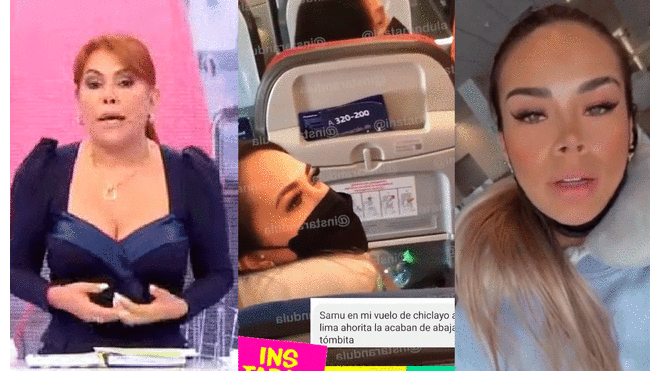 Magaly Medina habla sobre el incidente de Jossmery Toledo en un avión de Latam. Foto: composición Instagram/Jossmery Toledo/Instarándula/ATV